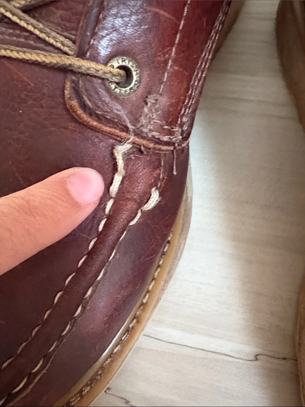 Irish Setter Brown Leather Moc Toe Lace-Up Boots